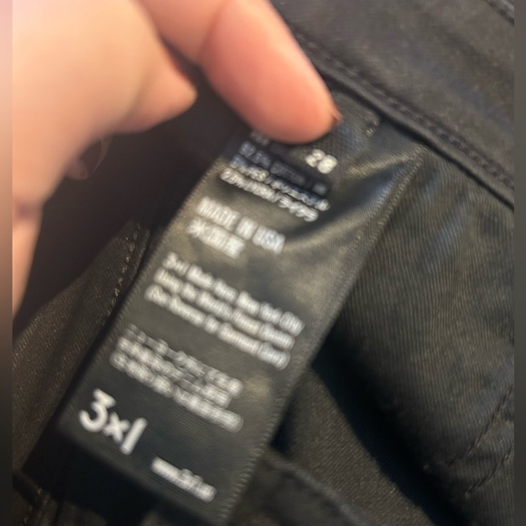 3x1 NYC black jeans with rips size 28 - Picture 2 of 2